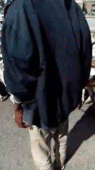 Goat herd crosses busy Nairobi street with herders