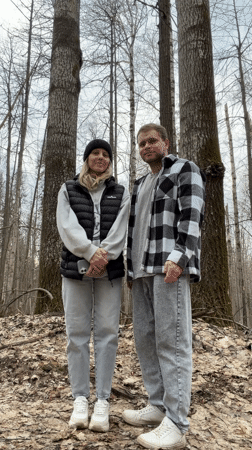 Forest walk documented by witnesses in Novyi, Russia