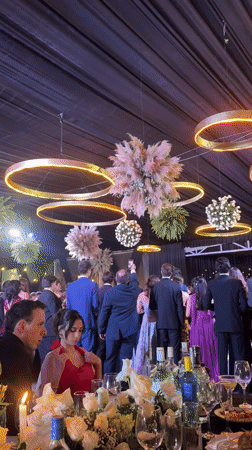 Wedding reception in full swing in Ocotlán, Mexico