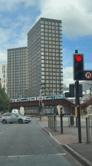 Manchester-Salford urban corridor: traffic, trams, and towers