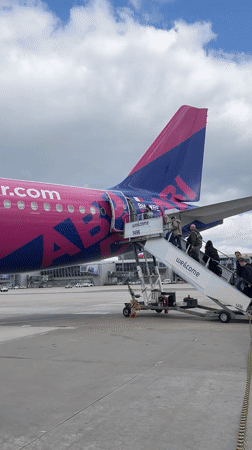 Routine Wizz Air passenger operations observed at Warsaw airport