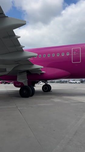 Routine Wizz Air passenger operations observed at Warsaw airport