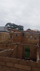 Residential Jos neighborhood, mix of built and under-construction homes