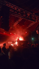 DJ performs early morning set at crowded Paris nightclub