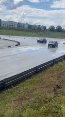Drift session on a wet track in Tolyatti, Russia