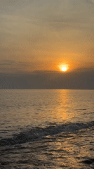 Coastal sunset scenes and urban moments captured across locations