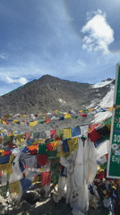 At the top of Khardung La Pass, Ladakh