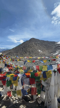 At the top of Khardung La Pass, Ladakh
