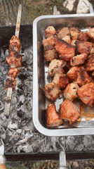 Outdoor shashlik grilling observed in Сульмаш, Russia