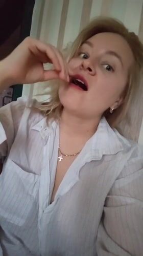 Eating a cherry in a striped-wallpaper room, Izhevsk