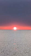 Sunset captured over Black Sea near Kobuleti, Georgia