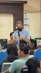 Busy night at North Kuta public health center