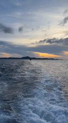 Sunset captured over Gulf of Thailand near Pattaya City