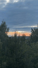 Sunset skies and chocolates in Vilnius on a June evening