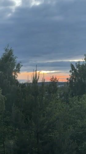 Sunset skies and chocolates in Vilnius on a June evening