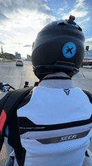 Motorcyclist tours Sofia, visits zoo wall murals and sports shop