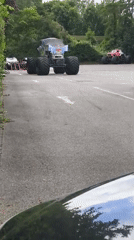 Monster truck gathering in Löhne parking lot