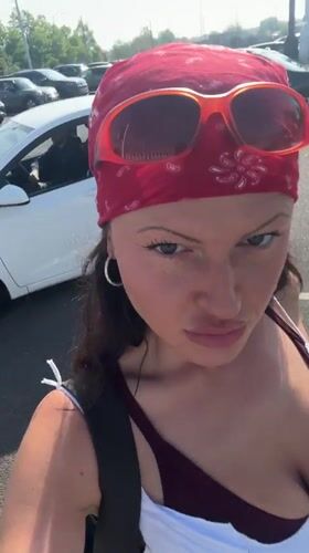 Woman films herself in Tunbridge Wells parking lot