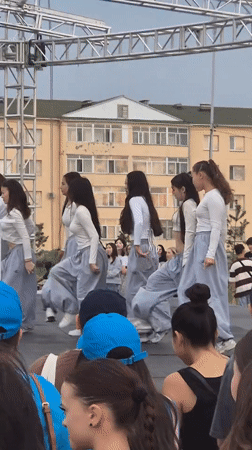 Outdoor festival and waterfront scenes in Kokshetau, Kazakhstan