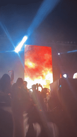DJ performance draws crowds in Baku with LED visuals