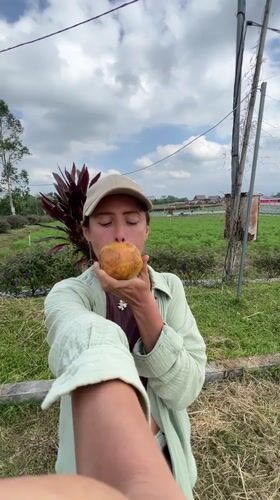 Tourist enjoys early morning visit to Kintamani flower garden