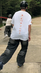 Rollerbladers hit the ramps at a Divnogorsk skatepark