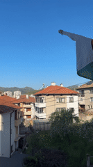 Morning life captured in Bulgarian mountain town: deliveries, schoolwork, drawings