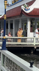 Morning visit to Wat Plai Laem's statues, shrines, and temple cats