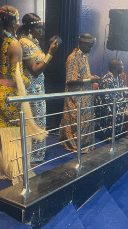 Cultural ceremony with traditional costumes at Eko Convention Center