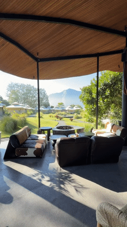Afternoon at a scenic Kintamani resort with mountain views