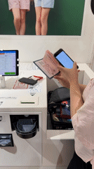Morning retail activity documented across multiple Osaka stores
