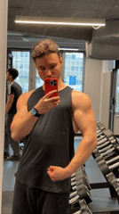 Man documents gym workout session in Sofia
