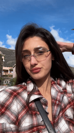 Woman photographed multiple times in Sutomore, Montenegro