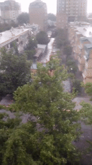 Thunderstorm documented through multiple perspectives in Khujand, Tajikistan