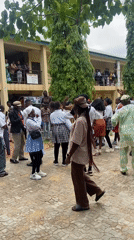 School celebration with marching band held in Lokoja Nigeria