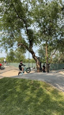 Park visitors enjoy scooters, bikes at Almaty recreational complex