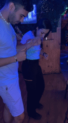 Afternoon drinks and dancing at The Moon bar, Barcelona