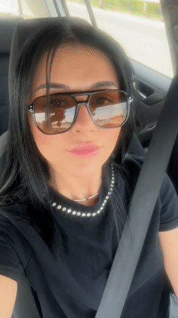 Woman observed in driver's seat in Tsaratsovo, Bulgaria