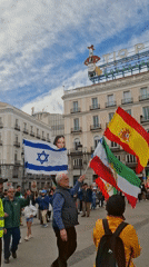 Pro-democracy demonstration for Iran held in Madrid square