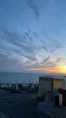 Sunset dining and fresh strawberries at Sochi beach