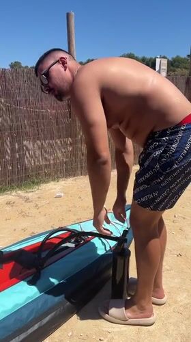 Casual beach day captured in Teulada Spain resort area