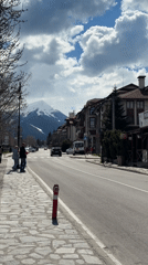 Quiet Sunday moments documented in Bansko, Bulgaria