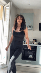 Candid kitchen moment in Sinyavino, Russia