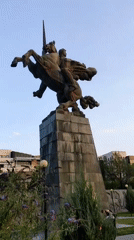 Monuments and public art around central Yerevan