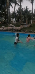 Water park visitors enjoy morning activities in Bai Chay Ward
