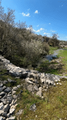 Spring walk captured in Bulgarian countryside near Karlukovo