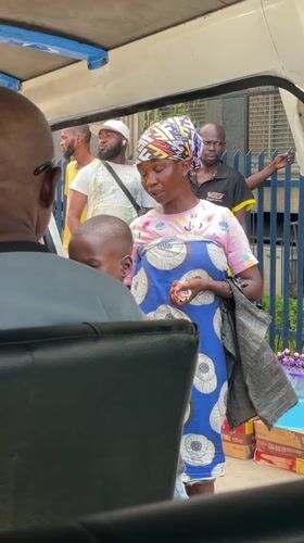 Morning scenes captured around Lagos cathedral and nearby streets