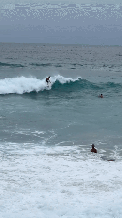 Friday morning beach life documented in Kuta Selatan
