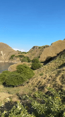 Scenic Indonesian bay landscape captured on video