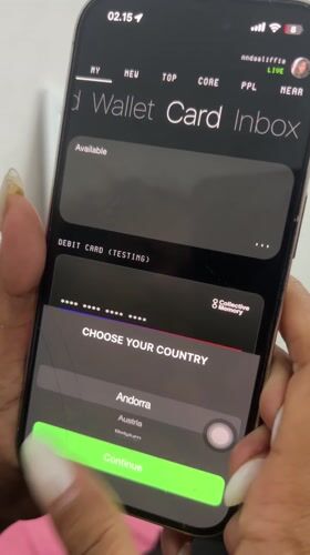 Person tests Collective Memory wallet app in Sukawati